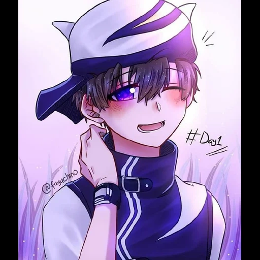 boboiboy, tsukasa yuga, anime art, boboiboy galaxy, anime characters