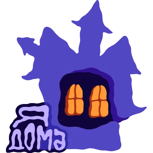 símbolo de expresión, casa de halloween, insignia de casa de halloween