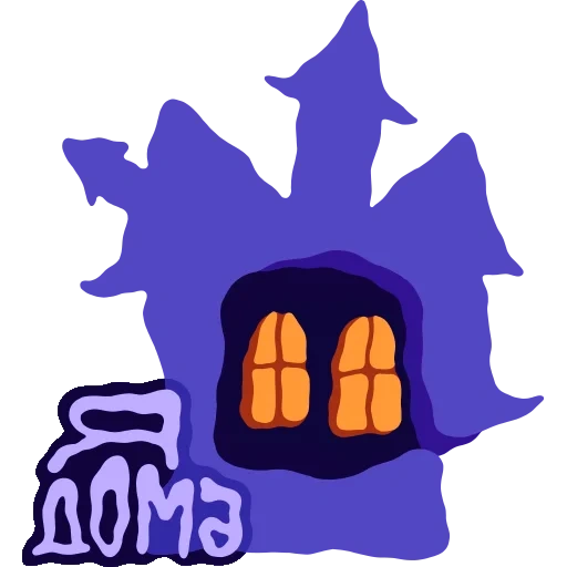 emoticon di emoticon, casa di halloween, badge halloween house