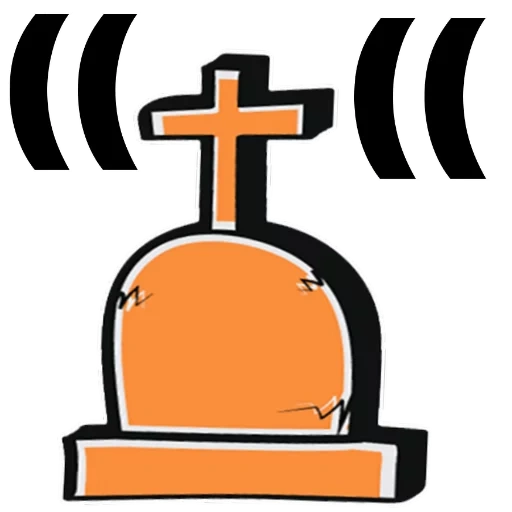 grabvektor, grab silhouette, grab mit einem kreuz, pictogram cemetery