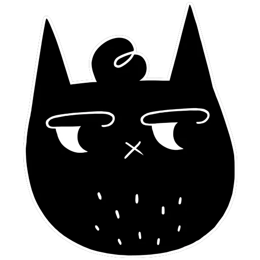 gato, cara de gato, vector de cara de gato, tres insignias de gato, gato logo cuadrado