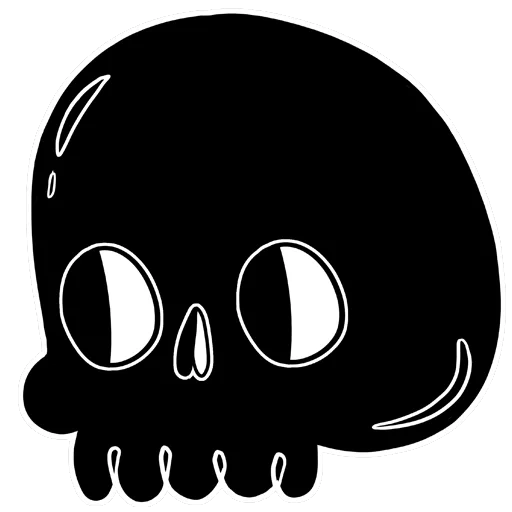 skull, skull icon, skull sticker, death skull icon