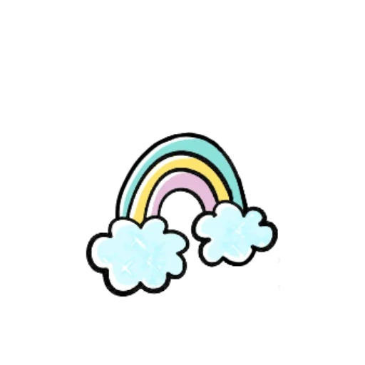 rainbow, cielo arcoiris, rainbow arcoiris, nubes arcoiris, dibujos animados arcoiris