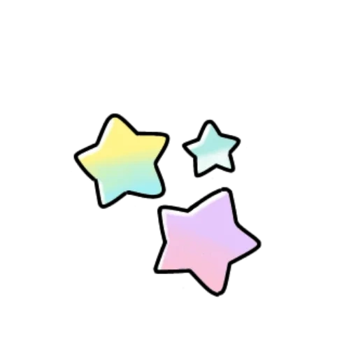 étoile, l'étoile est posée, clipart étoile, étoile de dessin animé, étoiles multi-colorants
