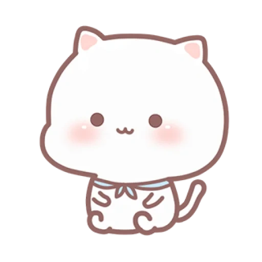 disegni carini, disegni di kawaii, disegni carini di chibi, kawaii gatto bianco, disegni di gatti carini