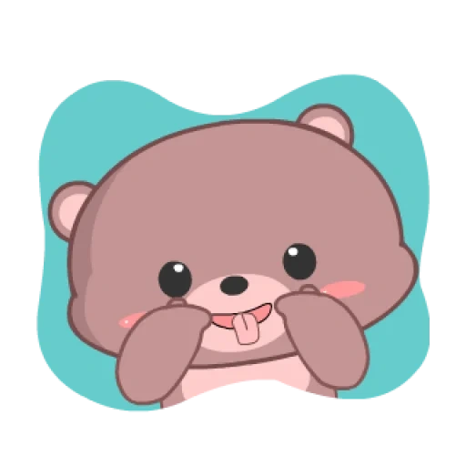 cute bear, kawai beaver, cute drawings, milk mocha bear, chibi kawai mishka