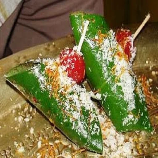 mitha paan, милла паан, банарси паан, индийская еда, santoor meetha pan