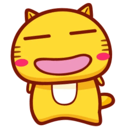 smiley cartun kat, émoticônes chinoises de chats