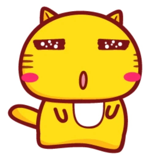 emoji kotik, emoticon dari kucing cina