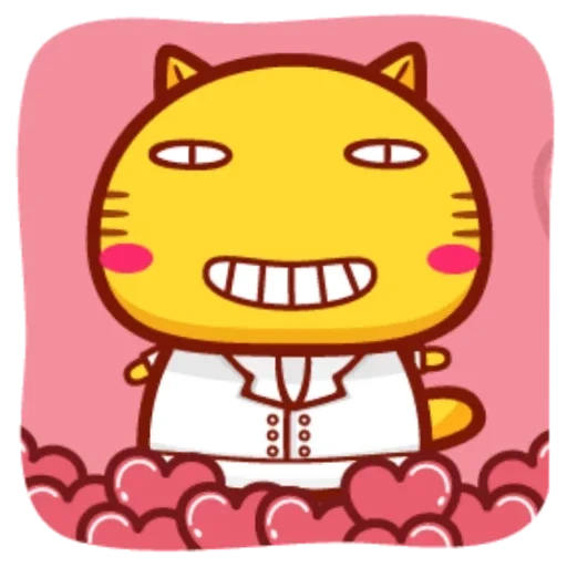 hami cat, gif watsap, smiley cartun kat