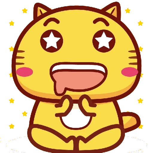 emoji, funny, expression cat, anime smiling face