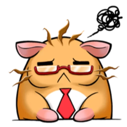 criceto, scherzo, cat boss, emoji di criceto