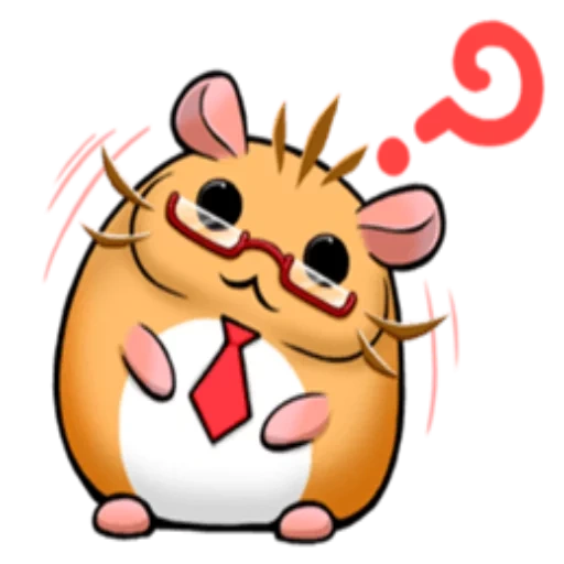 hamster, a cheerful hamster, cartoon hamster