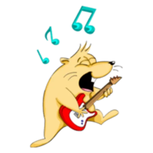 músico, gato que pode cantar, gato de guitarra, gato de março, aniversário da olivia