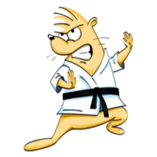 judo, lucu sekali, lukisan karate, kartun karate, pemain judo kartun