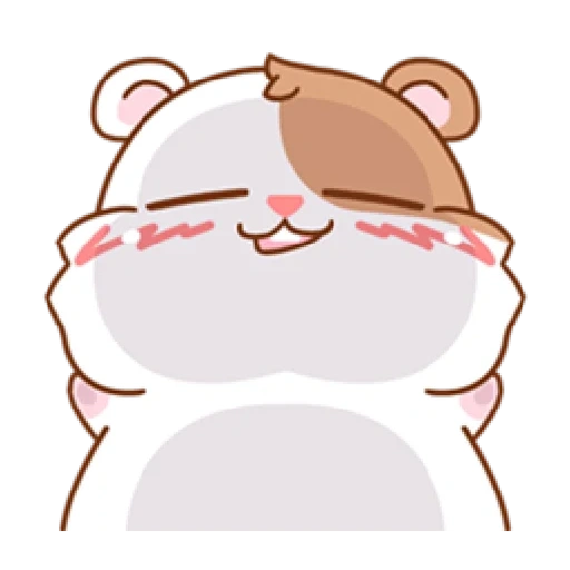 hamster, mignon, drôle, les motifs sont mignons, dessin de kawai