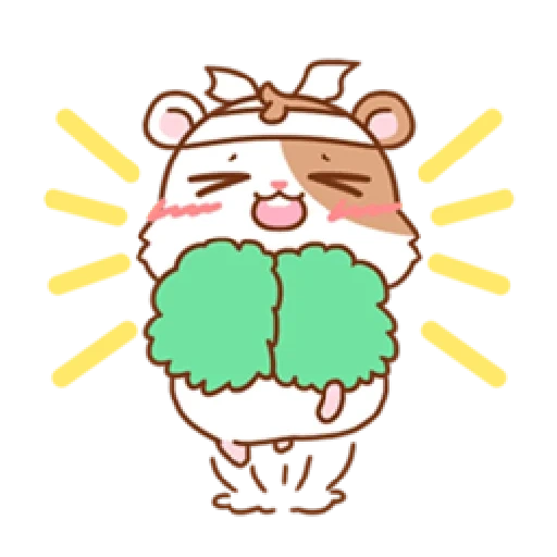 anime, hamster, yang indah, pola hamster yang lucu, lovely tuji animado