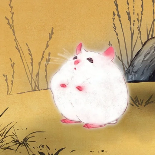 wiki, hamster, korb, der hamster ist weiß, hamster illustration