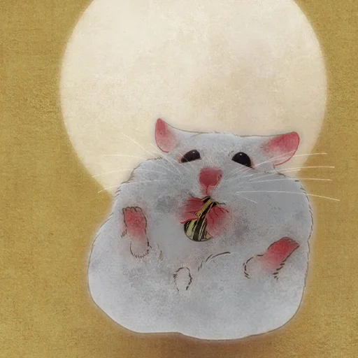 hámster, ratón, pequeño ratón, ratón lindo, decoración de ratón