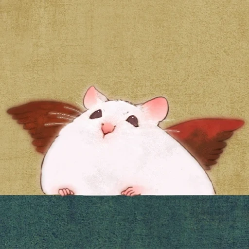 cat, hamster, animals are cute, beautiful hamster, hamster illustration