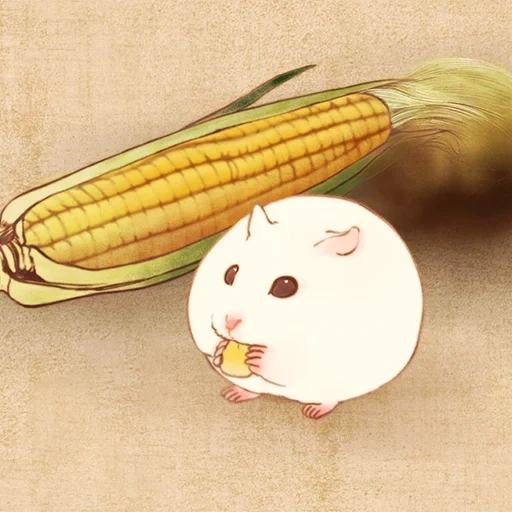 hámster, maíz de ratón, pequeño hámster, junggar hámster blanco, junggar hámster blanco