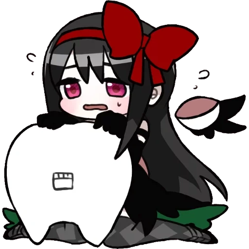 homura, akemi chibi, homura akemi, padoro madoca magika, madaca mago