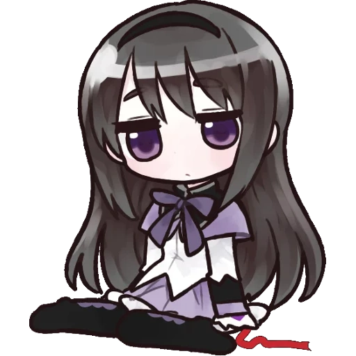 homura, chibi khomura, homura akemi, personaggi anime