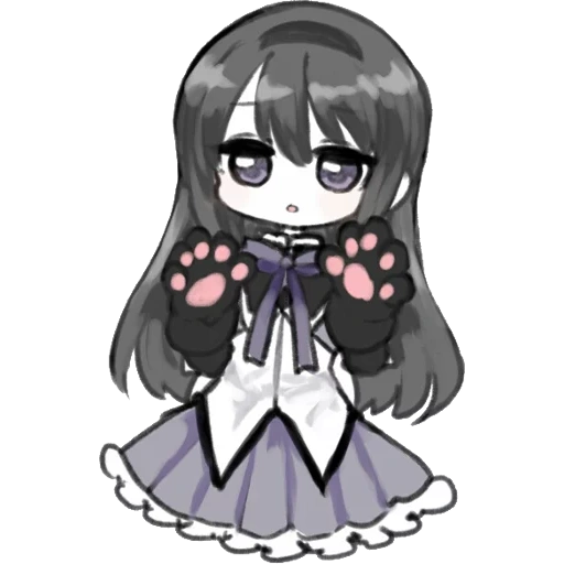 homura, homura, desa chibi, homura akemi, houmura chibi akmi