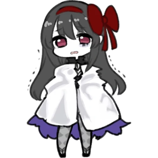 akmi chibi, desa chibi, madoka magica, padoru madoka majika, penyihir madoka