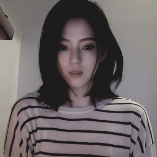 asiatique, lyana kim, coupes de cheveux coréennes, filles coréennes