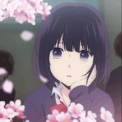 mudji hanabi, hanabe yasuoka, air mata hanabi yasuoka, anime bunga bi yangang, hanabe yasuoka sedih