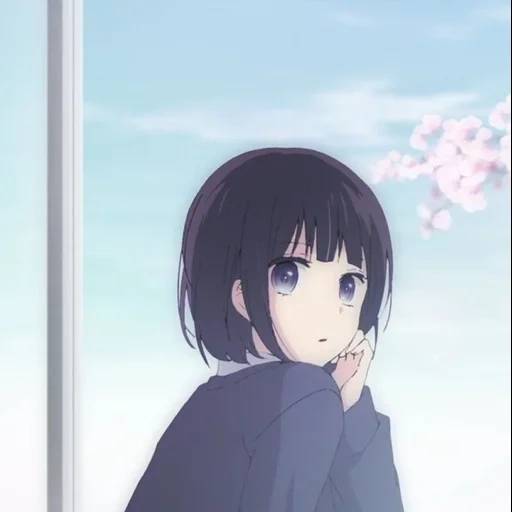 figura, menina anime, menina anime, departamento de flores kanggang, papel de animação