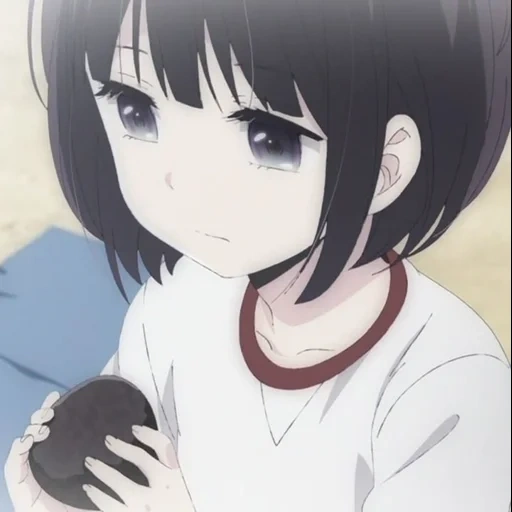 abb, anime girl, hanabi yasuraoka, anime blume lächeln als kangoka