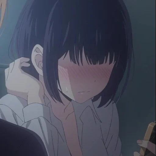 anime, anime yang lucu, kuzu no honkai, anime bunga bi yangang, kuzu no honkai anime kiss