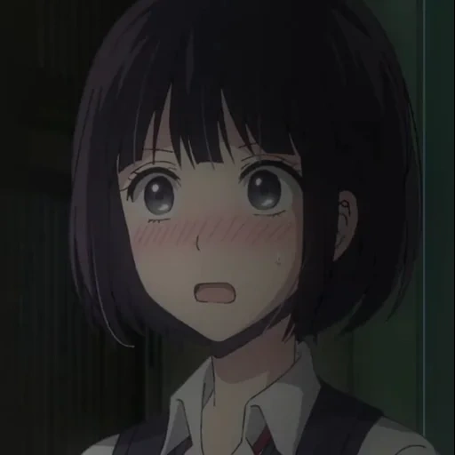 diagram, anime girl, karakter anime, wajah gadis anime, hanabi yasuraoka