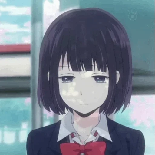 figura, menina anime, departamento de flores kanggang, papel de animação, hanabi yasuraoka