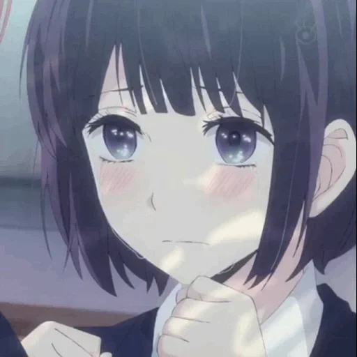 avjejenko, anime girl, yasuoka hanabe, hanabi yasuoka sanai, anime blume lächeln als kangoka