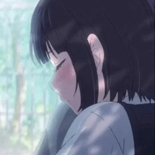 figure, muji hanabi, a secret wish, rejected animation, hanabi yasuraoka sad