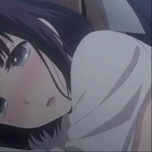 anime, manga anime, gadis anime, anime yang ditolak, tangkapan layar hanabi yasuraok sedih