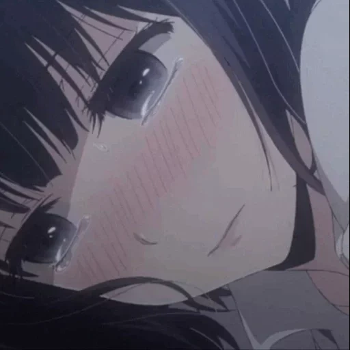 anime, gambar, anime sedih, anime yang ditolak, air mata yasuraoka hanabi
