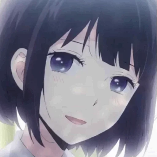 hanabi yasuraok, hanabi yasuraoka triste, hanabi yasuraok sourire, mélange d'anime sadique, hanabi yasuraok hanabi yasuraoka