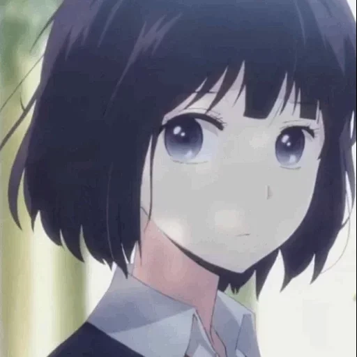 image, fille animée, kuzu no honkai, hanabi yasuraok, personnages d'anime