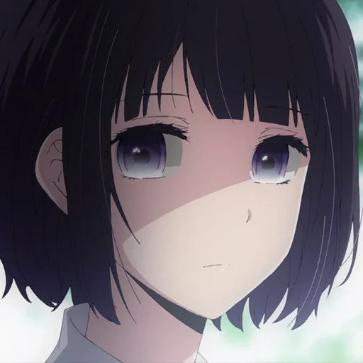 yasuoka hanabe, yeux de hanabi kaoka, anime de hanabi yasuoka, hanabi yasuoka sourit, anime flower bikaoka souriant