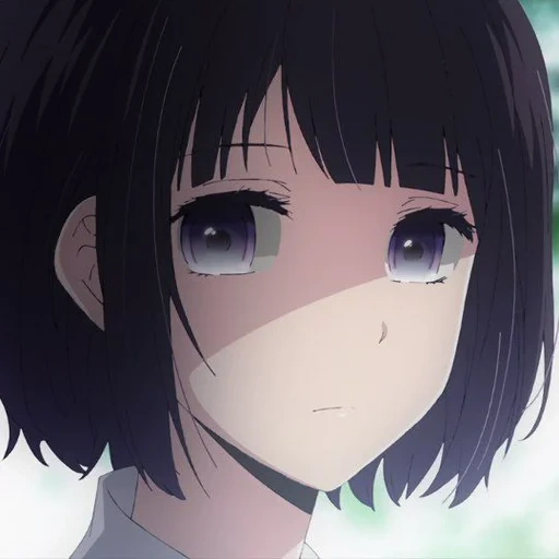 hanabi yasuraok, hanabi yasuraok's eyes, hanabi yasuraok anime, hanabi yasuraok smile, anime hanabi yasuraok smile