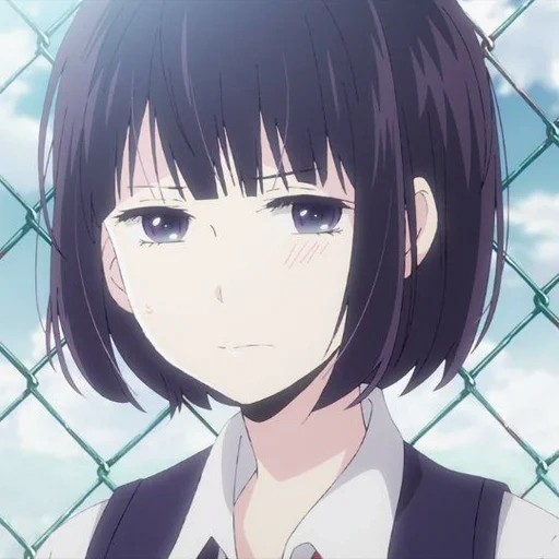 anime girl, anime girl, hanabi yasuraoka sad, hanabi yasuraoka, keinginan rahasia hanabi yang ditolak