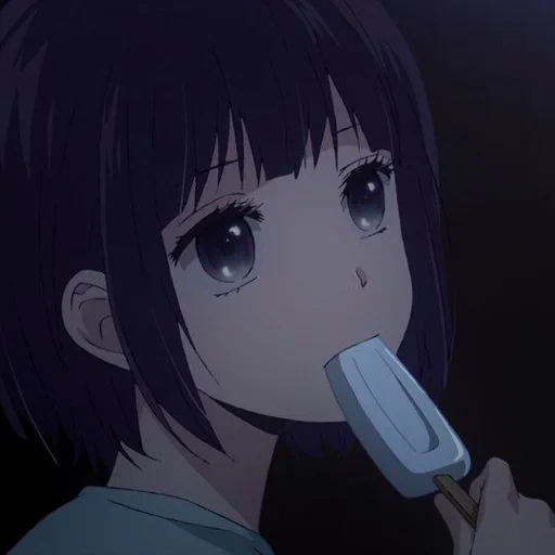 picture, anime is sad, anime characters, hanabi yasuraok, hanabi sadness anime