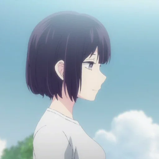 diagram, anime girl, karakter anime, di luar peran nase mizuki, keinginan rahasia hanabi yang ditolak
