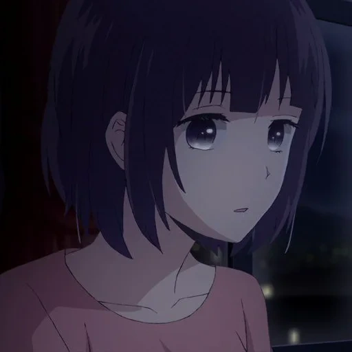 imagen, chicas de anime, personajes de anime, hanabi yasuraoka triste, hanabi sadness anime