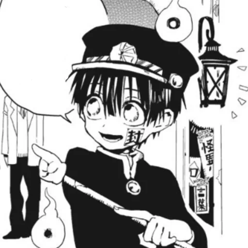 gambar, hanako kun, anak laki laki hanako, manga tsukasa yuga, anime toilet boy hanako kun