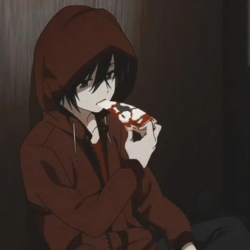 picture, anime characters, anime arta guys, sad anime guy, charlotte yu otosaka depression